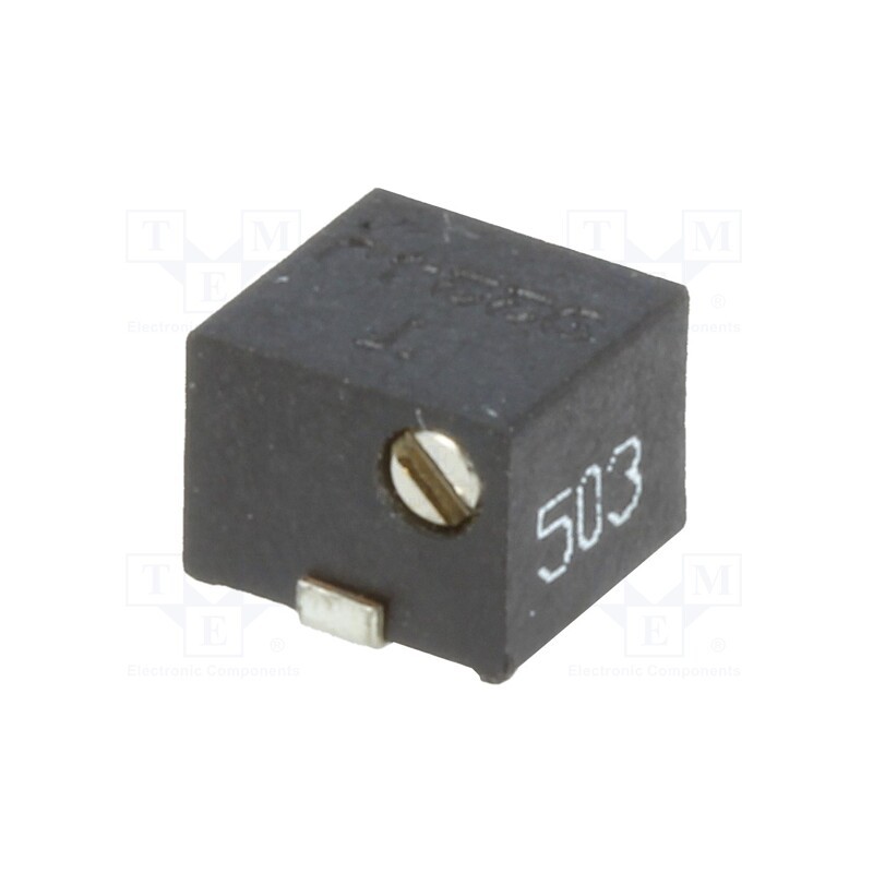 1 pcs x SR PASSIVES - 1801JSMD-50K - Potentiometer: mounting, horizontal,multiturn, 50kΩ, 250mW, SMD