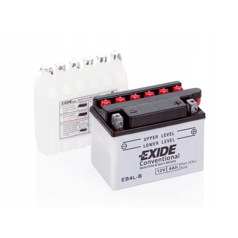 Battery for quad 4ah exide eb4l b atv