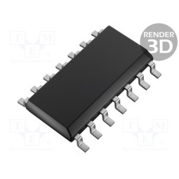1 pcs x NEXPERIA - 74LV14D,118 - IC: digital, NOT, Ch: 6, TTL, SMD, SO14, 1÷5.5VDC, -40÷125°C, 40uA