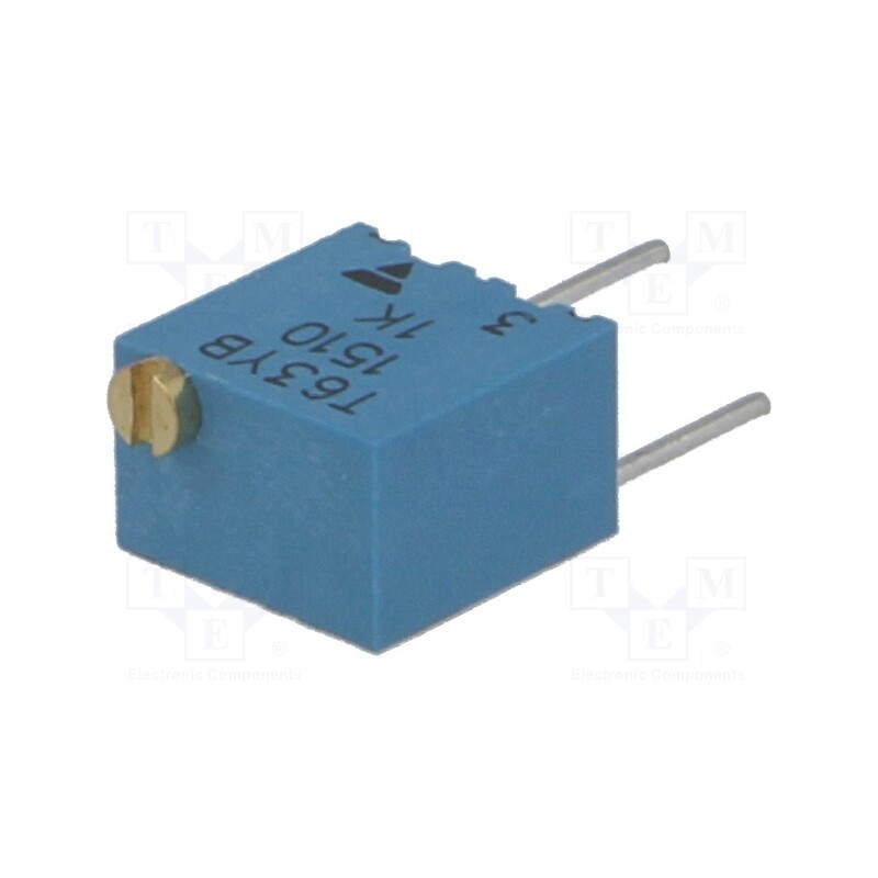 1 pcs x VISHAY - T63YB102KT20 - Potentiometer: mounting, multiturn, 1kΩ, 250mW, ±10%, linear, T63YB