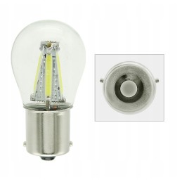 Led 4 cob filament py21w bau15s white 12v 24v