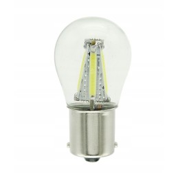 Led 4 cob filament py21w bau15s white 12v 24v