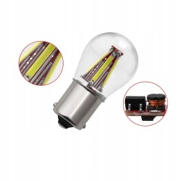 Led 4 cob filament py21w bau15s white 12v 24v