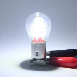Led 4 cob filament py21w bau15s white 12v 24v