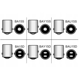 Led 4 cob filament py21w bau15s white 12v 24v