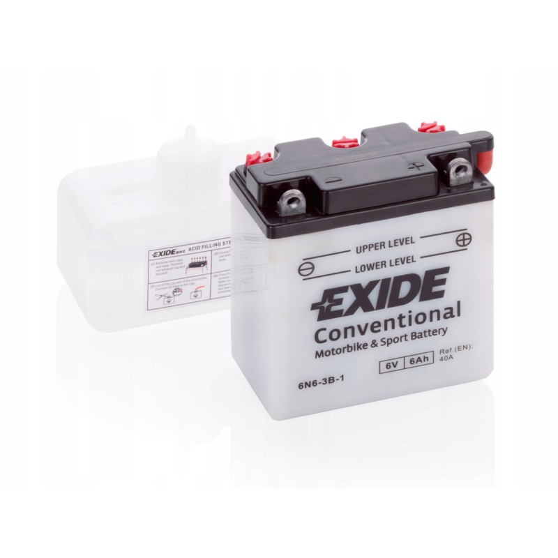 Battery 6 ah exide conventional 6n6 3b 1