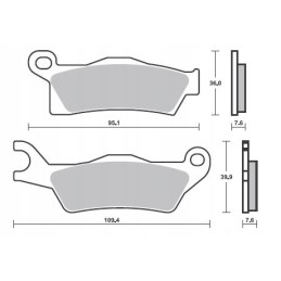 Can am outlander 1000 front right pads