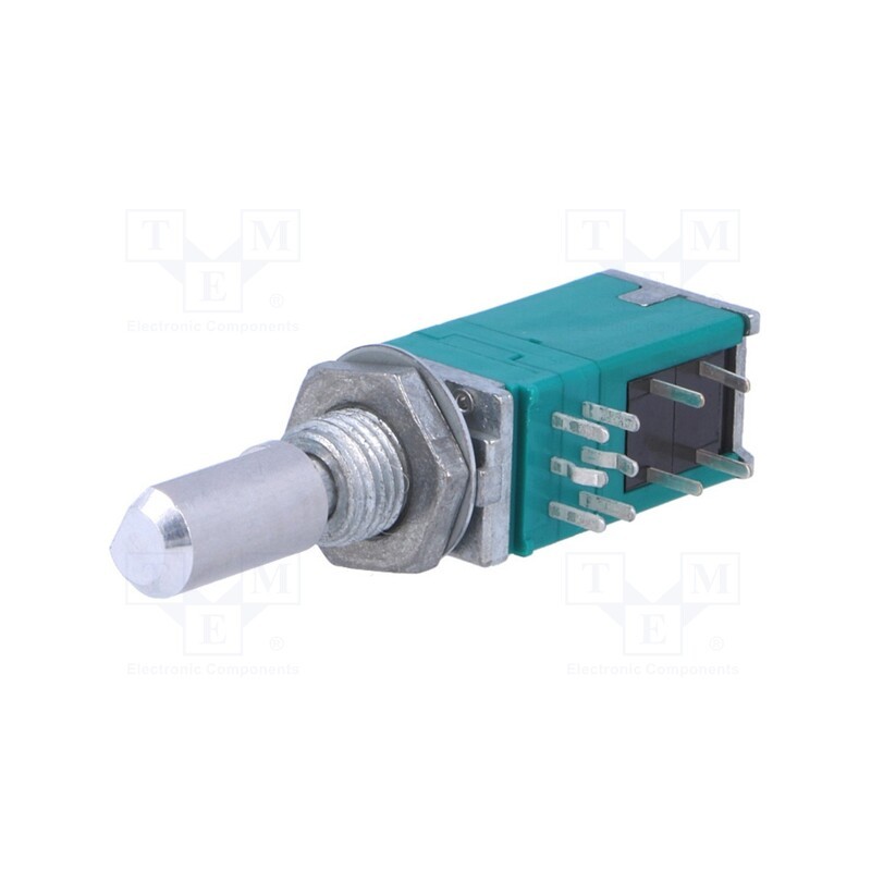 1 pcs x ALPS - RK097122200G - Potentiometer: shaft, single turn, 50kΩ, ±20%, 6mm, for PCB, L: 20mm
