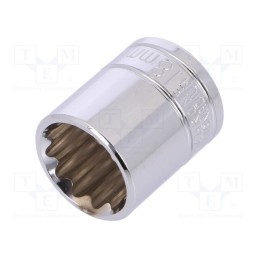 1 pcs x Workpro - W074142 - Socket, 12-angles,socket spanner, 3/8', Chrom-vanadium steel