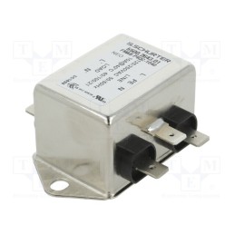 1 pcs x SCHURTER - 5500.2643.01 - Filter: anti-interference, 250VAC, Ioper.max: 10A, Ir: 0.5mA