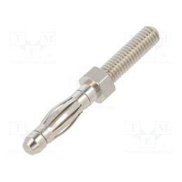 1 pcs x ELECTRO-PJP - 60550NI - Plug, 4mm banana, 32A, 60VDC, non-insulated, 36mm, 0.8mΩ