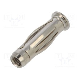 1 pcs x ELECTRO-PJP - 60440-NI - Plug, 4mm banana, banana 4mm plug, 32A, 33VAC, 70VDC, 16mm