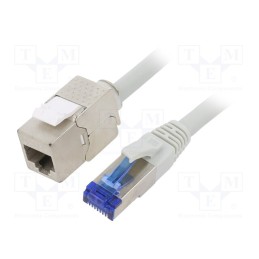 1 pcs x LOGILINK - CC5032S - Extender RJ45, S/FTP, 6a, stranded, Cu, LSZH, grey, 1m, 26AWG