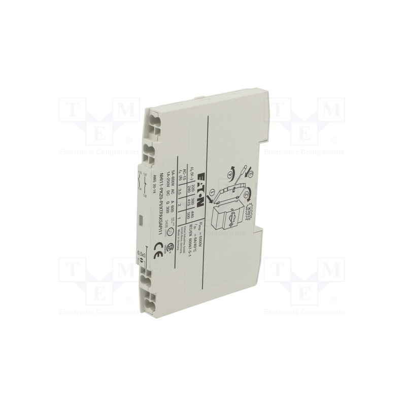 1 pcs x EATON ELECTRIC - NHI11-PKZ0-PI - Auxiliary contacts, NC + NO, side, Leads: push-in terminals, PKZ