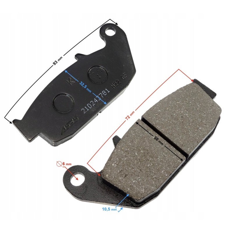 Rear brake pads Voge 300r 300ac