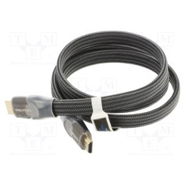 1 pcs x VENTION - AASBF - Cable, HDMI 2.0,flat, HDMI plug,both sides, PVC, textile, Len: 1m