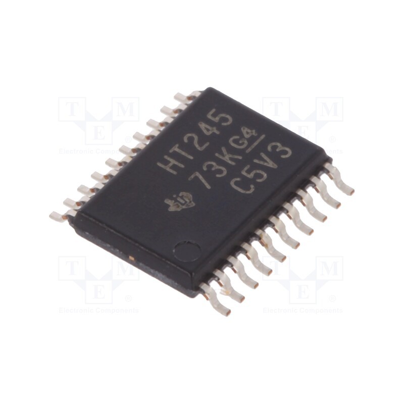 3 pcs x TEXAS INSTRUMENTS - SN74HCT245PW - IC: digital, bus transceiver, Ch: 8, SMD, TSSOP20, 4.5÷5.5VDC, HCT