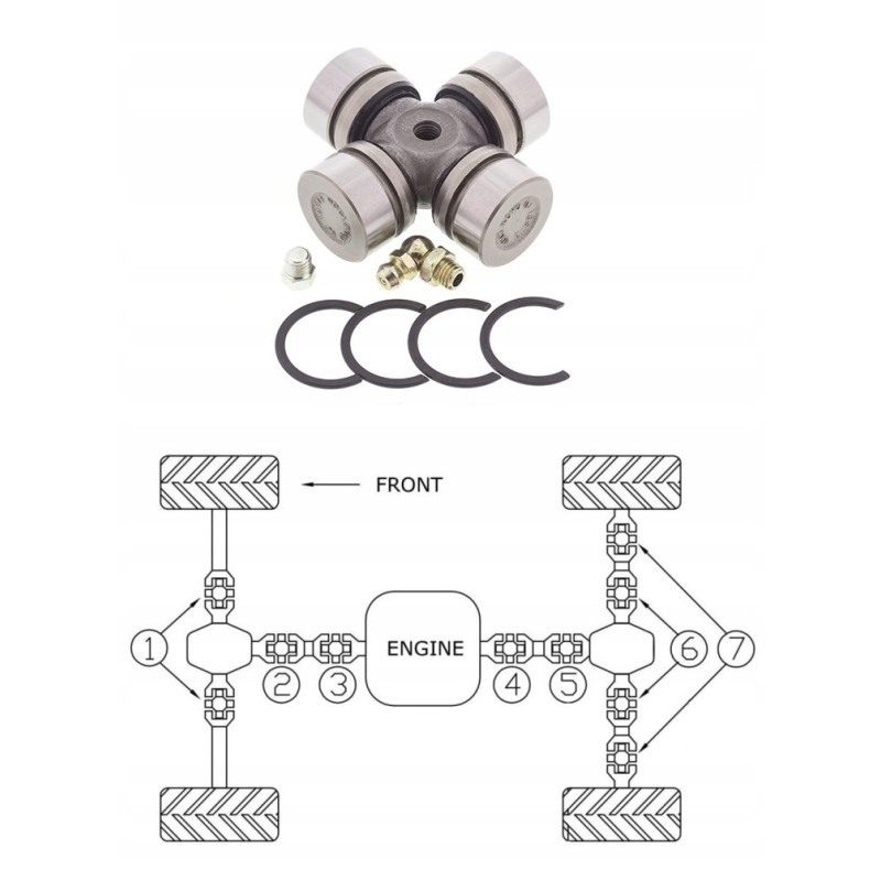 Polaris 455 500 xplorer ranger 6x6 shaft crossbar