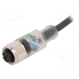 1 pcs x LAPP - AB-C4-2,0PUR-M12FS-2L - Connection lead, M12, PIN: 4, straight, 2m, plug, 24VAC, 4A, -25÷80°C