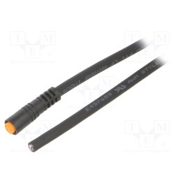 1 pcs x LUTRONIC - 0800F1 04 002 2M - Connection lead, M8, PIN: 4, straight, 2m, plug, 50VAC, 4A, -25÷80°C