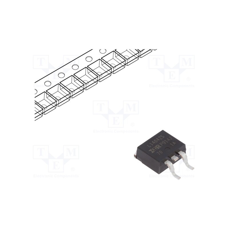 1 pcs x INFINEON TECHNOLOGIES - IRL1404ZSTRLPBF - Transistor: N-MOSFET, unipolar, 40V, 120A, Idm: 790A, 230W, D2PAK