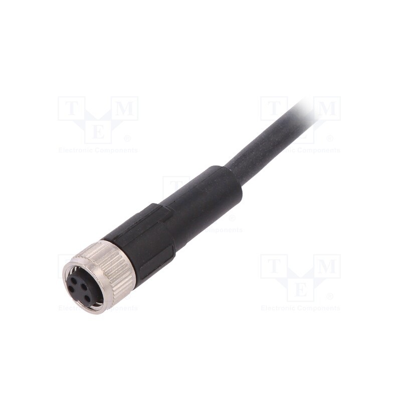 1 pcs x LAPP - AB-C4-10,0PUR-M8FS - Connection lead, M8, PIN: 4, straight, 10m, plug, 60VAC, 4A, -25÷80°C