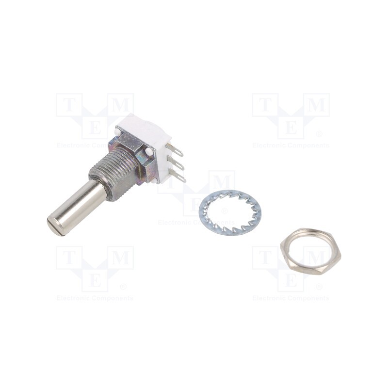 1 pcs x VISHAY - P11S1V0FLSY00104KA - Potentiometer: shaft, single turn, 100kΩ, 1W, ±10%, 6mm, linear