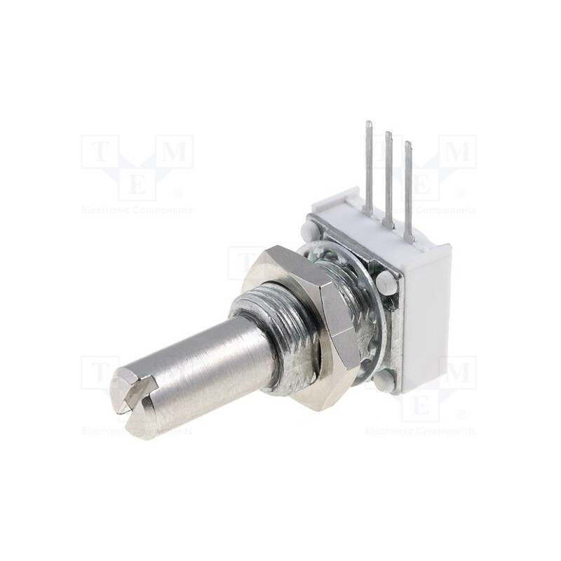 1 pcs x VISHAY - 14910F0GJSX10503KA - Potentiometer: shaft, single turn, 50kΩ, 1W, ±10%, 6.35mm, THT