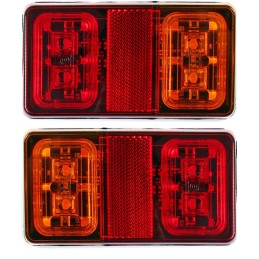 Combination rear lamp for trailer 16 LED 12 24v
