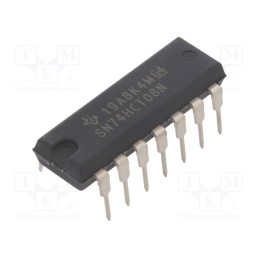 5 pcs x TEXAS INSTRUMENTS - SN74HCT08N - IC: digital, AND, Ch: 4, IN: 2, CMOS,TTL, THT, DIP14, 4.5÷5.5VDC,