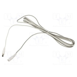 1 pcs x WEST POL - P25-C25-T050-150WH - Cable, 2x0.5mm2, DC 5,5/2,5 plug,DC 5,5/2,5 socket, straight