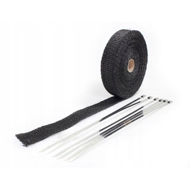 Thermal exhalation bandage tape, black, 25mm