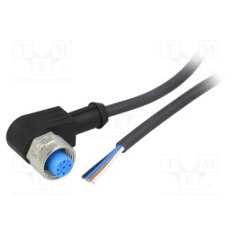 1 pcs x SICK - YG2A14-050UB3XLEAX - Connection lead, M12, PIN: 4, angled, 5m, plug, 250VAC, 4A, -40÷80°C