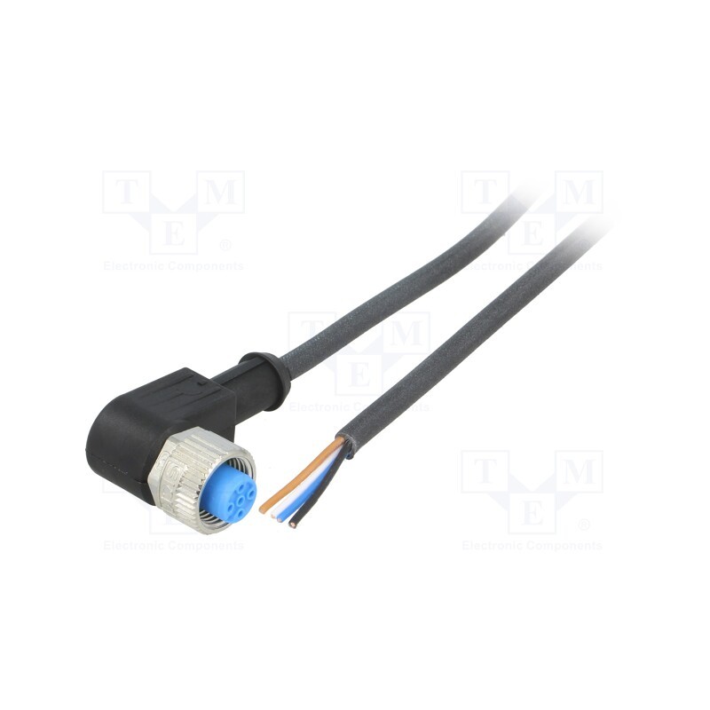 1 pcs x SICK - YG2A14-020UB3XLEAX - Connection lead, M12, PIN: 4, angled, 2m, plug, 250VAC, 4A, -40÷80°C