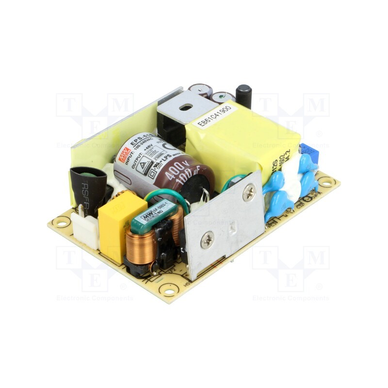 1 pcs x MEAN WELL - EPS-65S-48 - Power supply: switched-mode, open, 65.3W, 80÷264VAC, OUT: 1, 1.36A