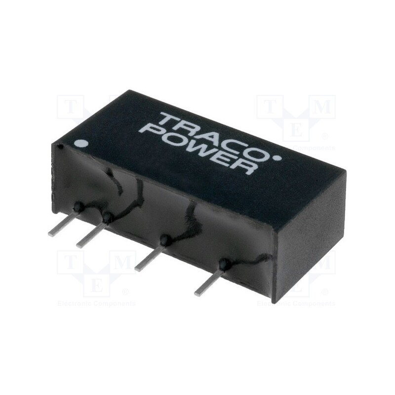 1 pcs x TRACO POWER - TMA1215D - Converter: DC/DC, 1W, Uin: 10.8÷13.2V, Uout: 15VDC, Uout2: -15VDC
