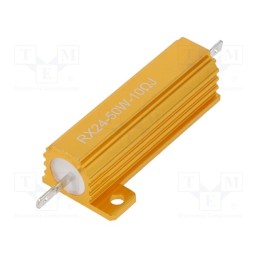 1 pcs x SR PASSIVES - AHP50W-10RJ - Resistor: wire-wound, with heatsink, 10Ω, 50W, ±5%, 50ppm/°C