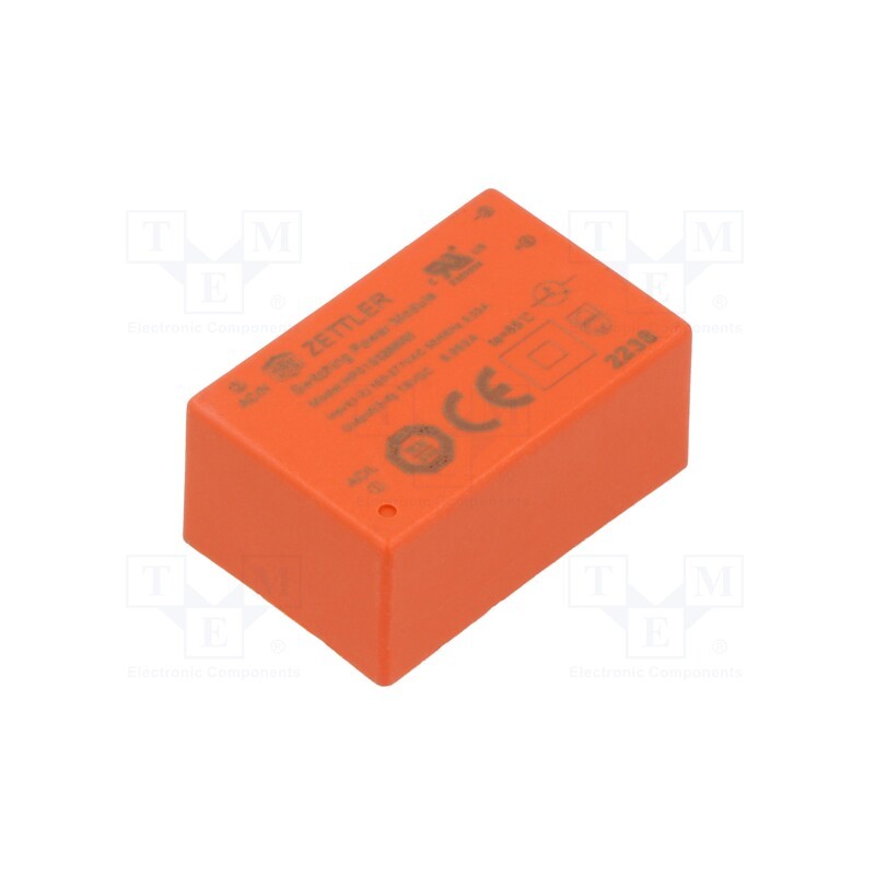 1 pcs x ZETTLER - HP01S1200WI - Converter: AC/DC, 1W, 85÷305VAC, Usup: 100÷430VDC, Uout: 12VDC, 74%