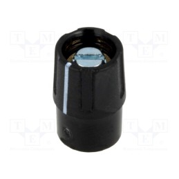 1 pcs x OKW - A2609040 - Knob, with pointer, ABS, Øshaft: 4mm, Ø9.5x14mm, black, A2609, A4110