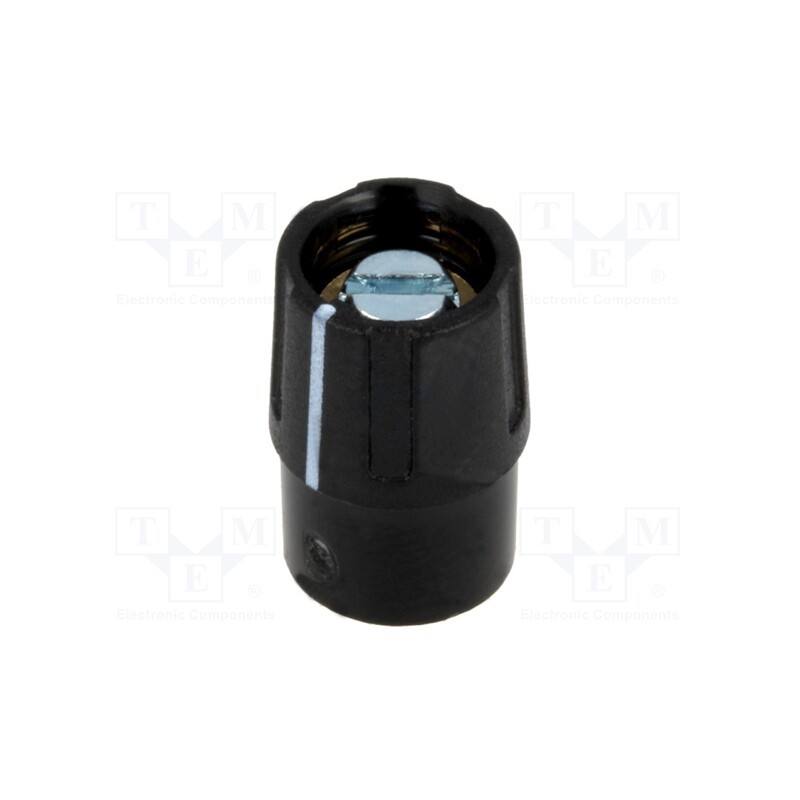 1 pcs x OKW - A2609040 - Knob, with pointer, ABS, Øshaft: 4mm, Ø9.5x14mm, black, A2609, A4110