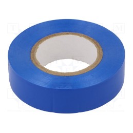 1 rol x - TAŚMA IZOLACYJNA NIEBIESKA - Tape: electrical insulating, W: 19mm, L: 20m, Thk: 130um, blue, 200%