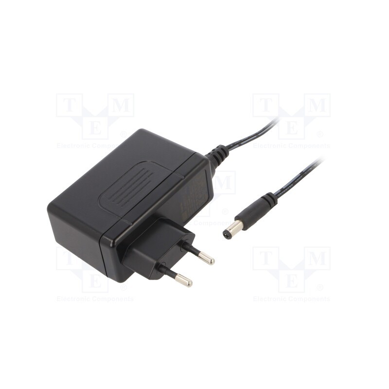 1 pcs x MEAN WELL - GSV60E24-P1J - Power supply: switched-mode, plug, 24VDC, 60W, Plug: EU, 2.5A, 87%