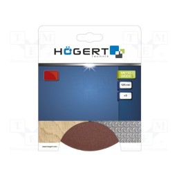 1 pcg x Hu00d6GERT TECHNIK - HT8D105 - Sanding plate, Granularity: 120, Mounting: bur, Ø125mm, 5pcs.