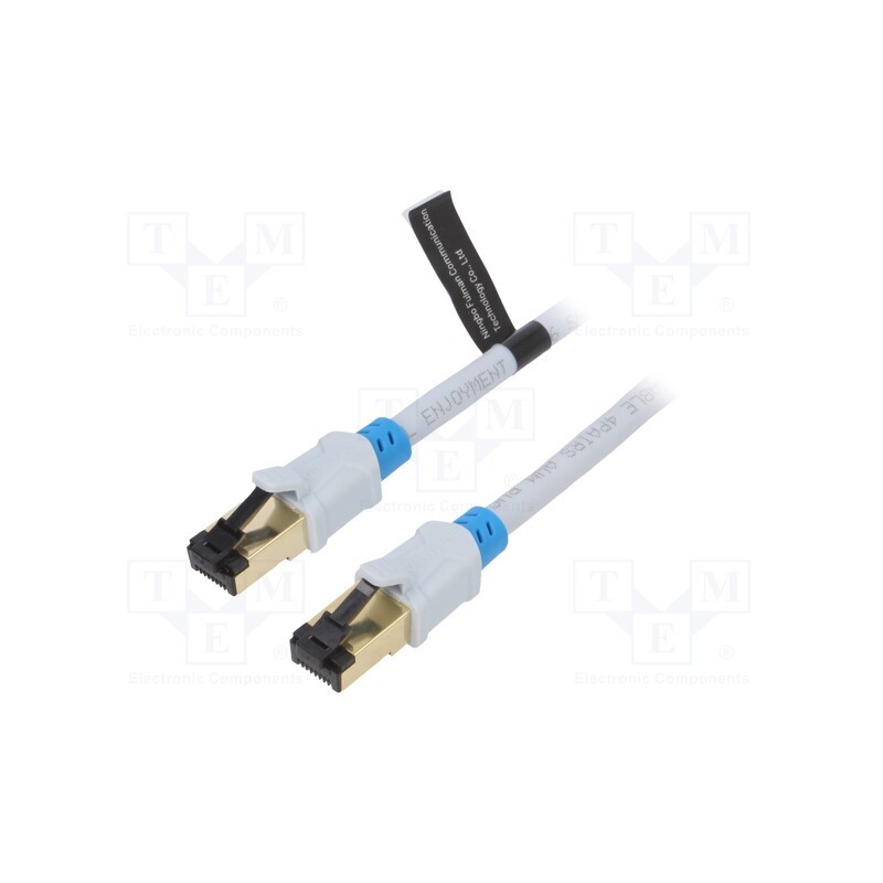 1 pcs x VENTION - VAP-A06-S1500 - Patch cord, S/FTP, 6, OFC, PVC, grey, 15m, RJ45 plug,both sides