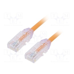 1 pcs x PANDUIT - UTP28X0.5MOR - Patch cord, TX6A-28™,U/UTP, 6a, solid, Cu, LSZH, orange, 0.5m, 28AWG