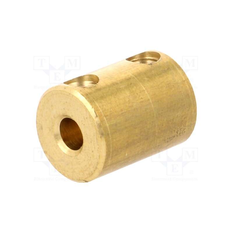 1 pcs x MENTOR - 720.4 - Adapter, brass, Øshaft: 4mm, copper, Shaft: smooth, Hole diam: 4mm