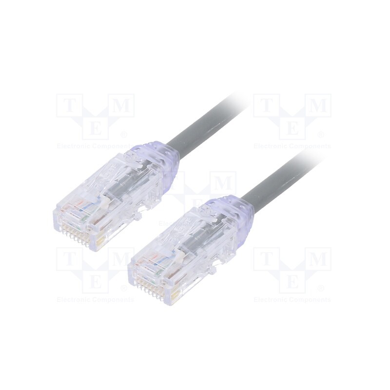 1 pcs x PANDUIT - UTP28X0.5MGY - Patch cord, TX6A-28™,U/UTP, 6a, solid, Cu, LSZH, grey, 0.5m, 28AWG
