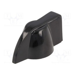 1 pcs x OKW - A1319860 - Knob, with pointer, thermoplastic, Øshaft: 6mm, Ø20.3x18mm, black