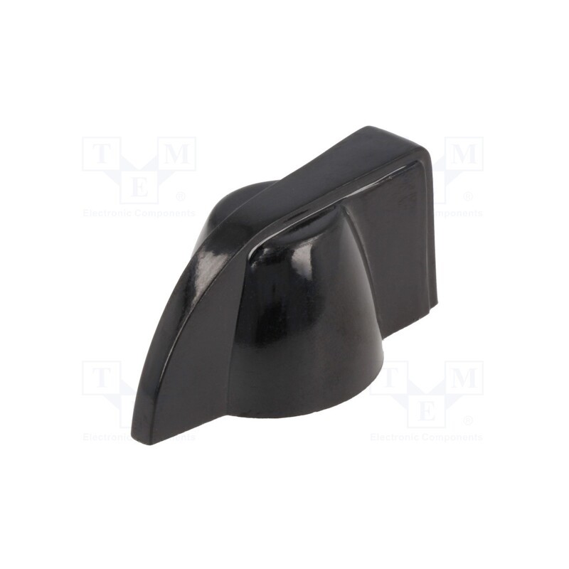 1 pcs x OKW - A1319860 - Knob, with pointer, thermoplastic, Øshaft: 6mm, Ø20.3x18mm, black