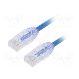 1 pcs x PANDUIT - UTP28X0.5MBU - Patch cord, TX6A-28™,U/UTP, 6a, solid, Cu, LSZH, blue, 0.5m, 28AWG